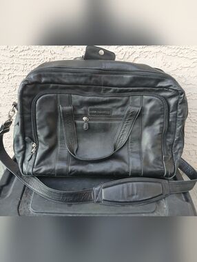 Derek Alexander Leather Carry On Travel Bag